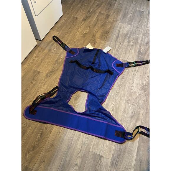 Invacare R114 Full Body Sling Commode Opening Patient Lift Medium Polyester 450 - Picture 6 of 6